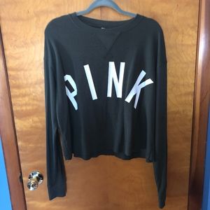 PINK Army Green Long Sleeve Shirt